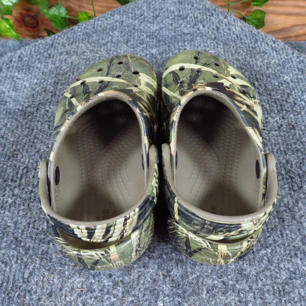 Crocs Classic Realtree Toddler Clog Shoes Size 9 Outdoor Camouflage Khaki